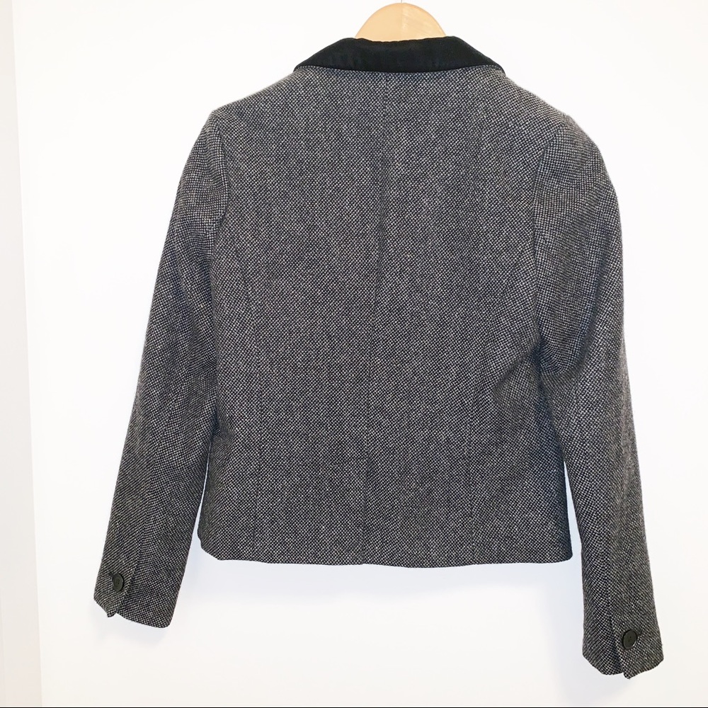 American Eagle Wool /Tweed Blend Velvet Blazer- M - Picture 5 of 8